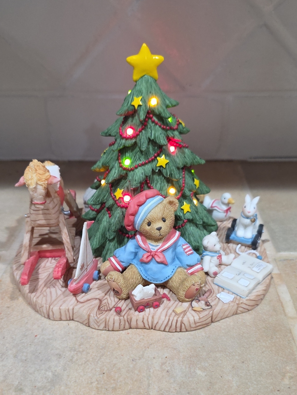 Cherished Teddies GRAHAM Green Tree "Spread Holiday Cheer"